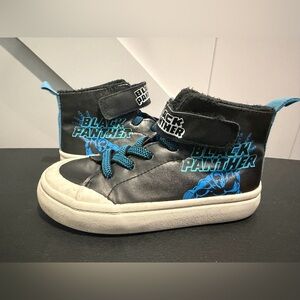 Marvel Black Panther Kids High Top Sneakers - Black and Blue